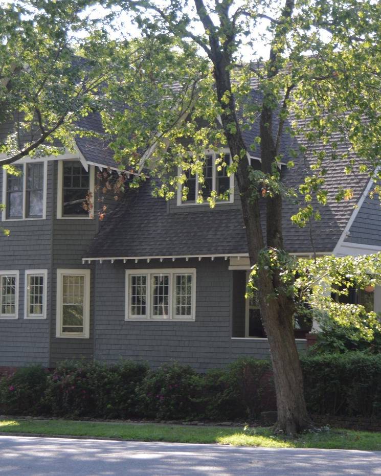 House on a corner lot in the Elizabeth neighborhood of Charlotte