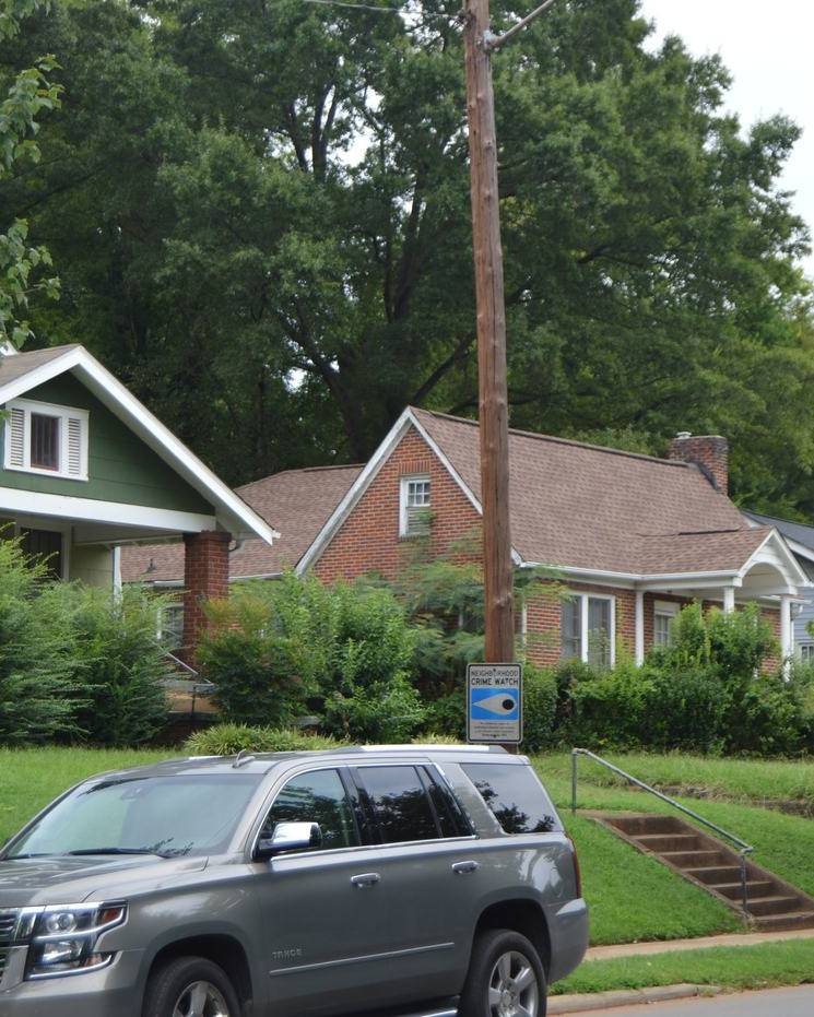 Houses on Summit Avenue in the Wesley Heights neighborhood of Charlotte